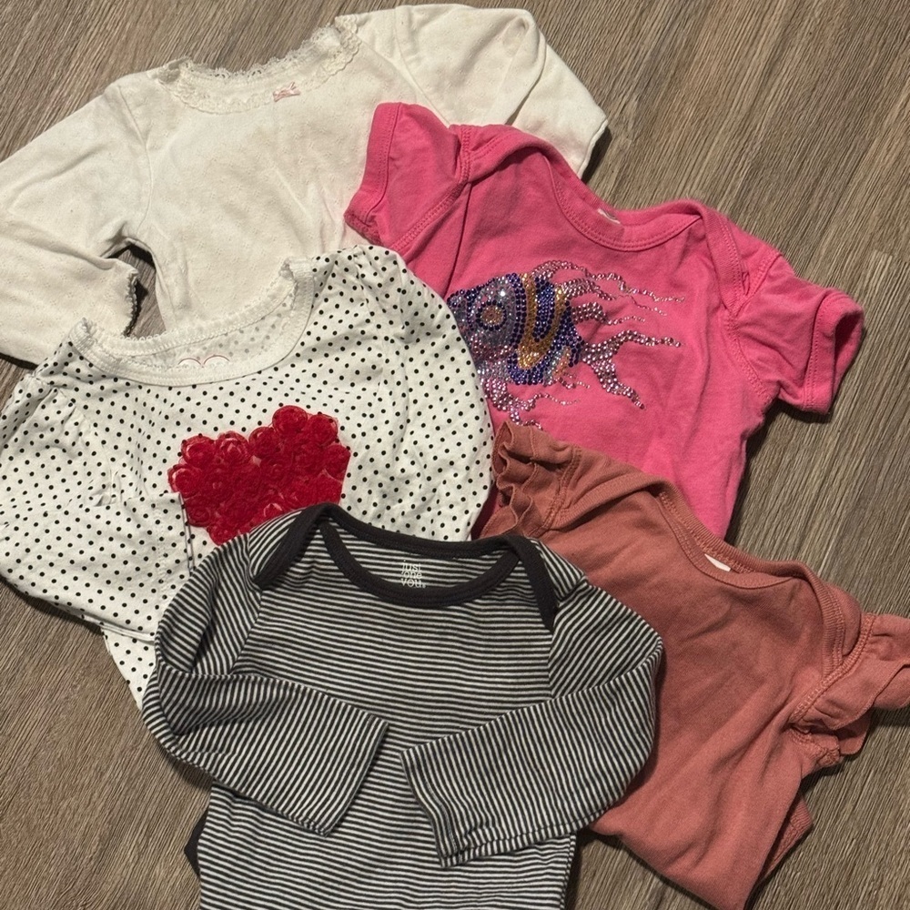 Kids' Assorted Colorful Onesies - Set of 5 - Picture 1 of 1